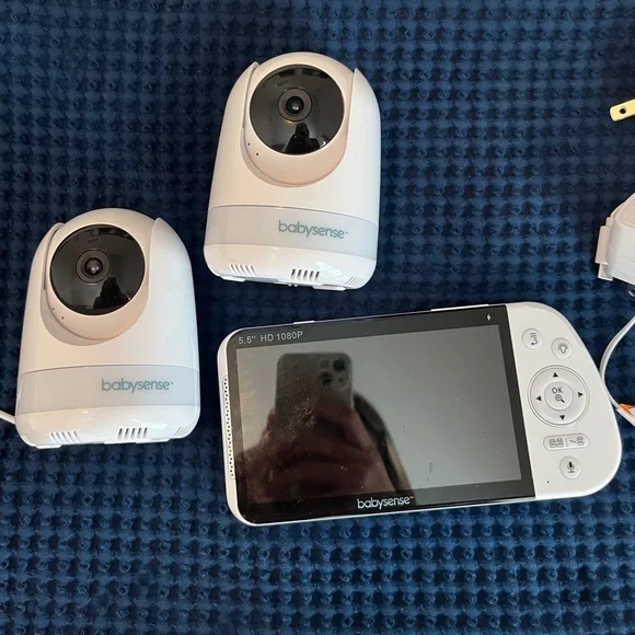 Babysense 5.5” 1080p Full HD Split-Screen Baby Monitor - Picture 2 of 10
